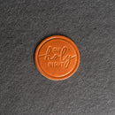 O Holy Night Leather Coasters - 4" Round or Square - Sold individually or as a Set of 4