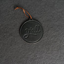 Y'all Circle Shape Leather Christmas Ornament | Stocking Tags