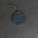 Y'all Circle Shape Leather Christmas Ornament | Stocking Tags