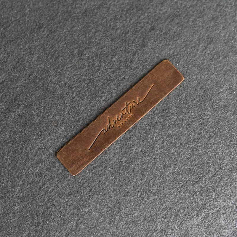 Adventure Awaits - Leather Bookmark