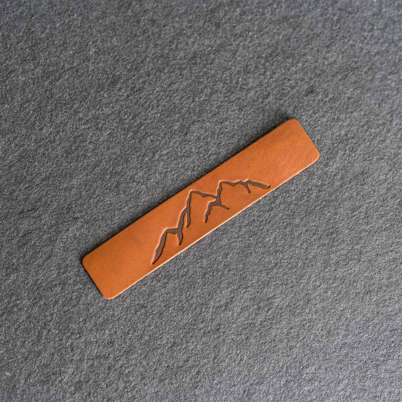 Mountain Range - Leather Bookmark