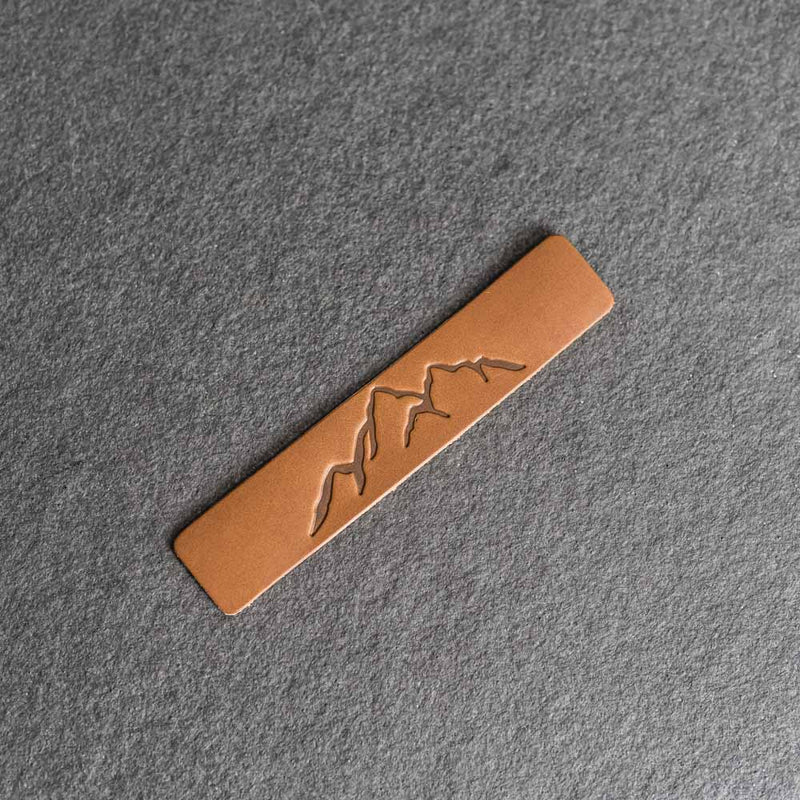 Mountain Range - Leather Bookmark