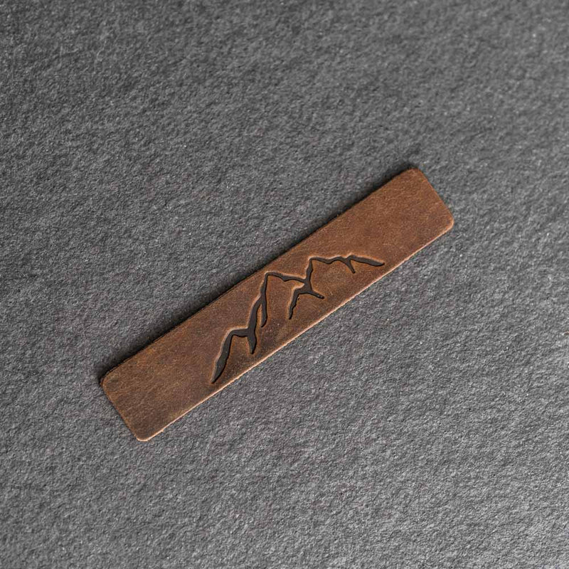 Mountain Range - Leather Bookmark