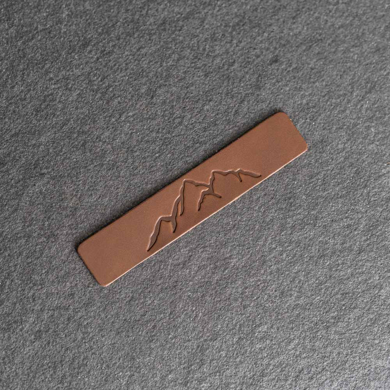 Mountain Range - Leather Bookmark