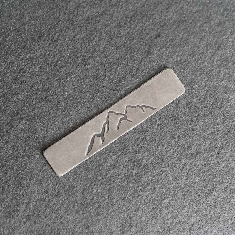 Mountain Range - Leather Bookmark