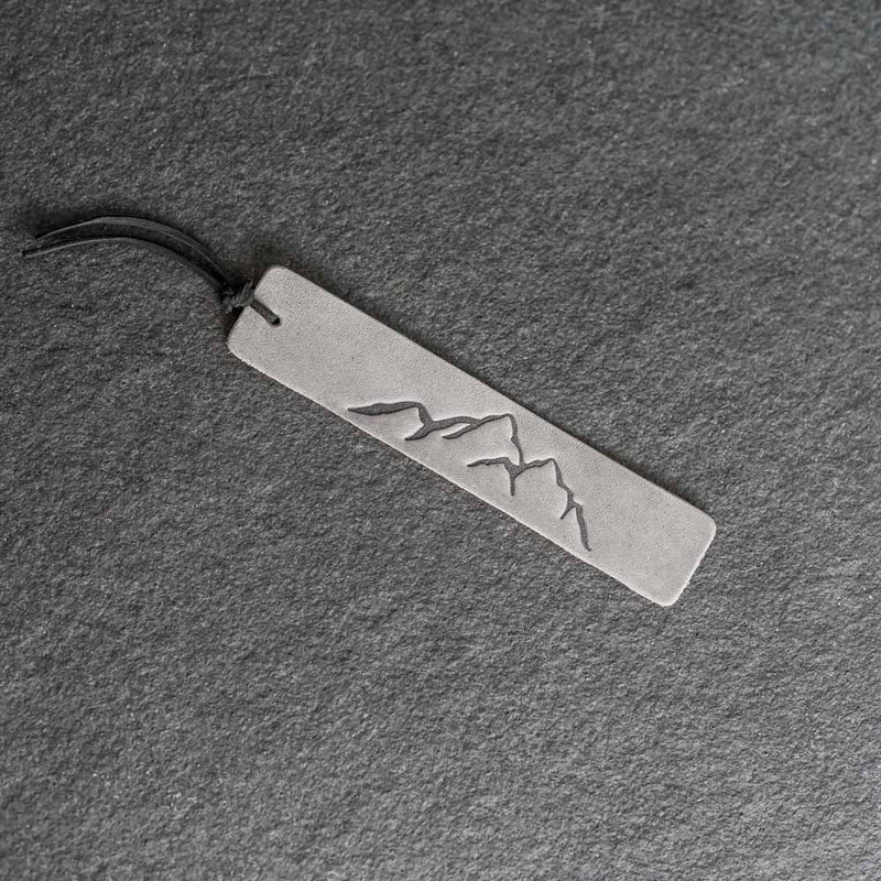 Mountain Range - Leather Bookmark with Tassel