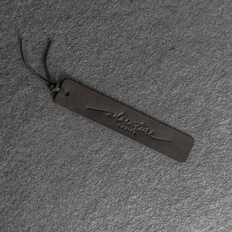 Adventure Awaits - Leather Bookmark with Tassel