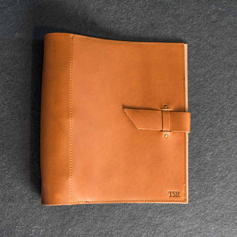 Personalized Leather 3-Ring Binder