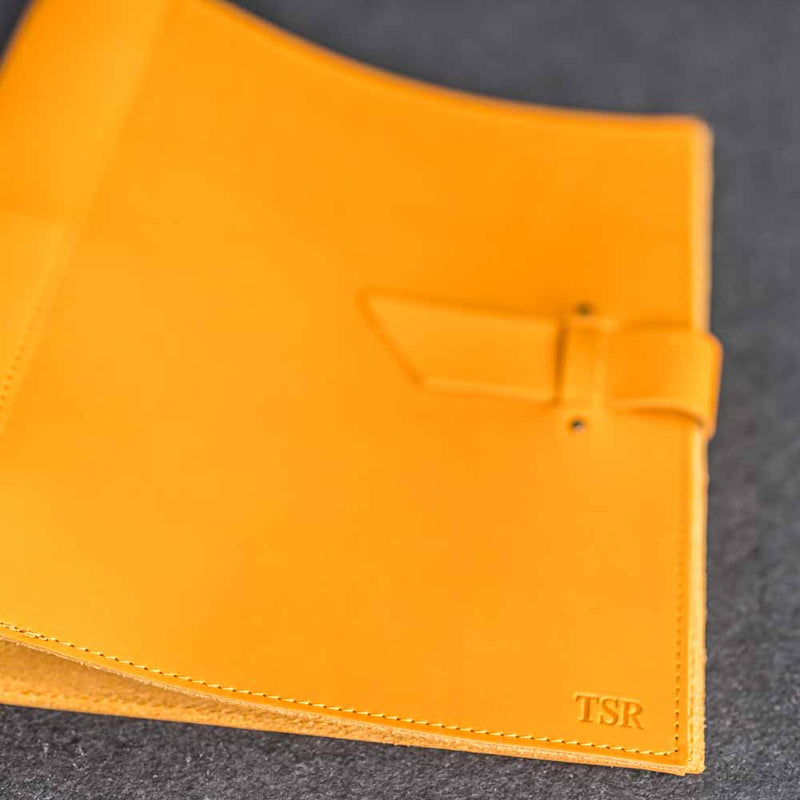 Personalized Leather 3-Ring Binder