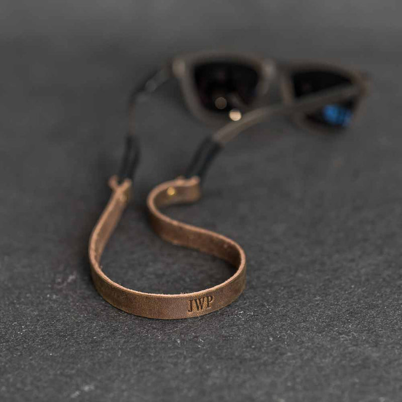 Personalized Leather Sunglasses Strap