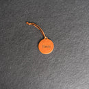 Personalized Leather Stocking Tag or Ornament - Circle