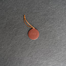 Personalized Leather Stocking Tag or Ornament - Circle