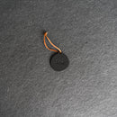 Personalized Leather Stocking Tag or Ornament - Circle