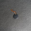 Personalized Leather Stocking Tag or Ornament - Circle