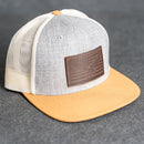 America’s 250th Anniversary Eagle Leather Patch Hat – Flat Bill Trucker Hat – Limited Edition