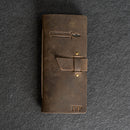 Fishing Log with Buckle Closure - Leather Fishing Journal