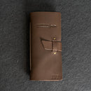 Fishing Log with Buckle Closure - Leather Fishing Journal