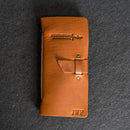 Fishing Log with Buckle Closure - Leather Fishing Journal