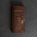 Fishing Log with Buckle Closure - Leather Fishing Journal