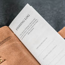 Fishing Log with Buckle Closure - Leather Fishing Journal