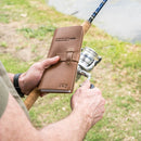 Fishing Log with Buckle Closure - Leather Fishing Journal