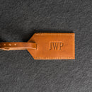 Personalized Leather Luggage Tags with Address Card Insert