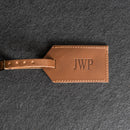 Personalized Leather Luggage Tags with Address Card Insert