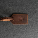 Personalized Leather Luggage Tags with Address Card Insert