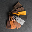 Personalized Leather Luggage Tags with Address Card Insert