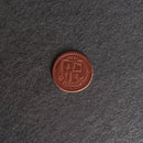 Ox & Pine Shield Design Leather Challenge Coin or Token