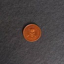Skull Design Leather Challenge Coin or Token