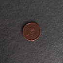 Skull Design Leather Challenge Coin or Token