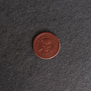 Skull Design Leather Challenge Coin or Token