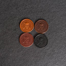 Skull Design Leather Challenge Coin or Token