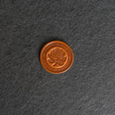 Rose Design Leather Challenge Coin or Token