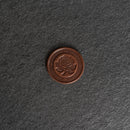 Rose Design Leather Challenge Coin or Token