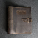 Personalized Leather 3-Ring Photo Album with Photo Sleeves Included