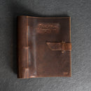 Personalized Leather 3-Ring Photo Album with Photo Sleeves Included