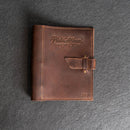 Personalized Leather 3-Ring Mini Photo Album with Photo Sleeves Included