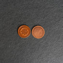 Rose Design Leather Challenge Coin or Token