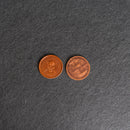 Skull Design Leather Challenge Coin or Token