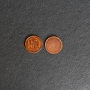 Ox & Pine Shield Design Leather Challenge Coin or Token