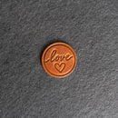 Love Stamp Leather Magnet