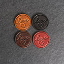 Love Stamp Leather Magnet