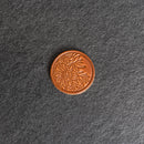 Floral Stamp Leather Magnet