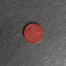 Floral Stamp Leather Magnet