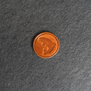 Fish Stamp Leather Magnet