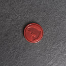 Fish Stamp Leather Magnet