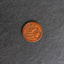 Coffee Stamp Leather Magnet