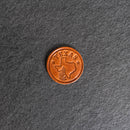 Texas Bluebonnet Stamp Leather Magnet